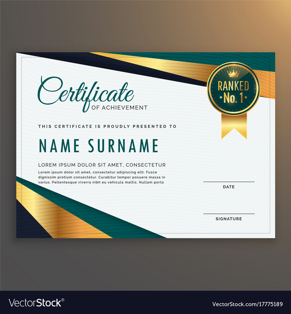 certificate template design