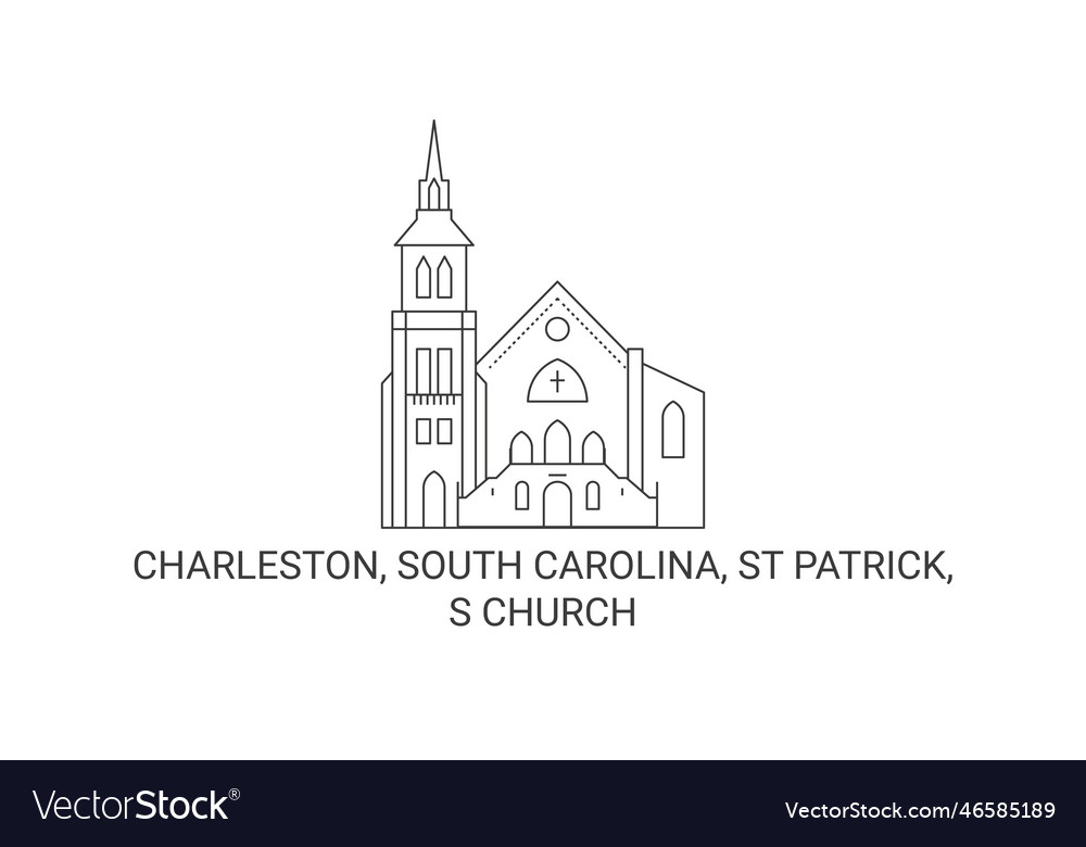 United states charleston south carolina st Vector Image