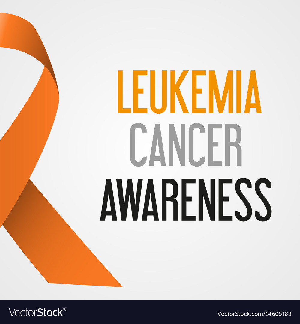 World leukemia cancer day awareness poster eps10