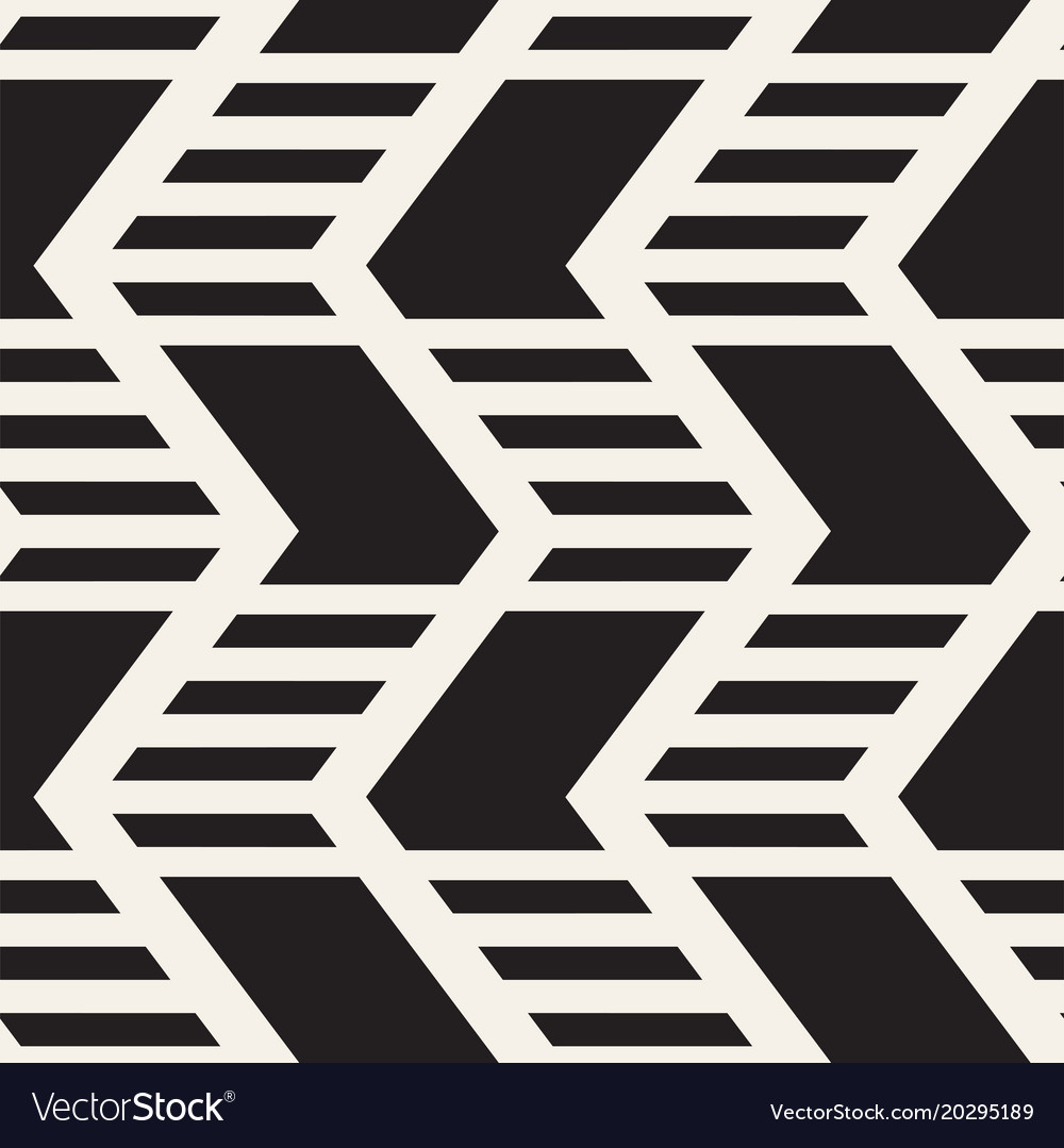 Zigzag Line Pattern - Monochrome