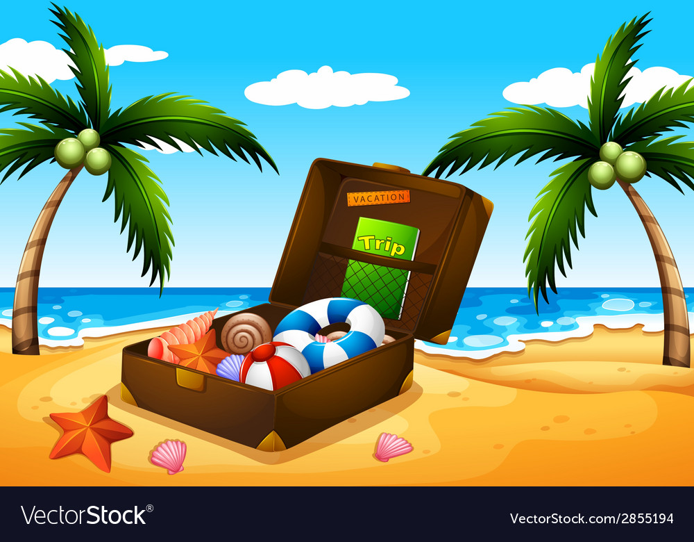 a-beach-outing-royalty-free-vector-image-vectorstock