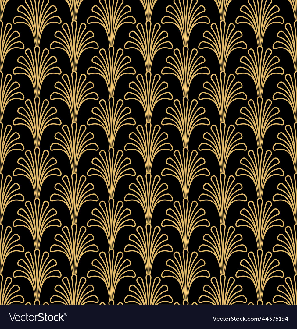 Art deco gatsby outline pattern background