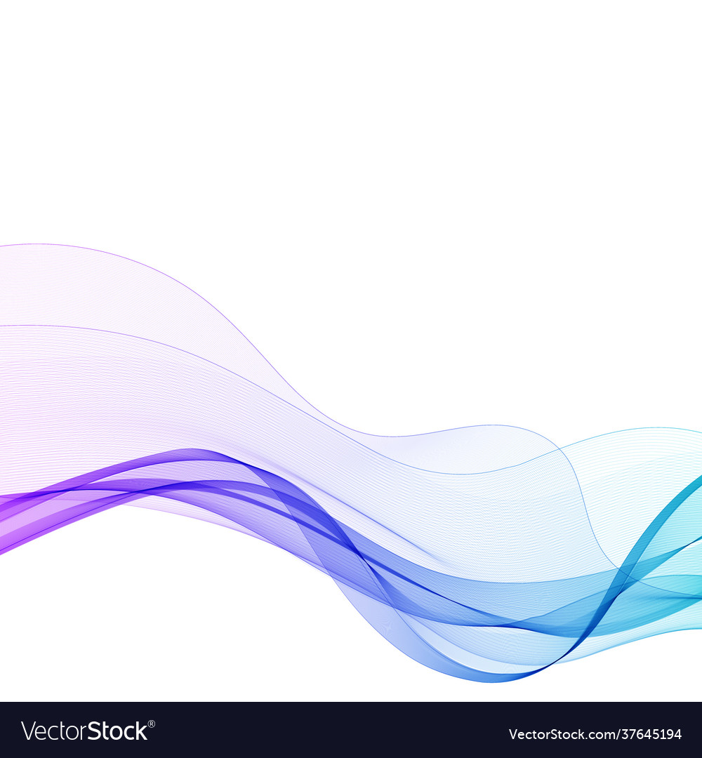 Bright colored wave blue line abstract Royalty Free Vector