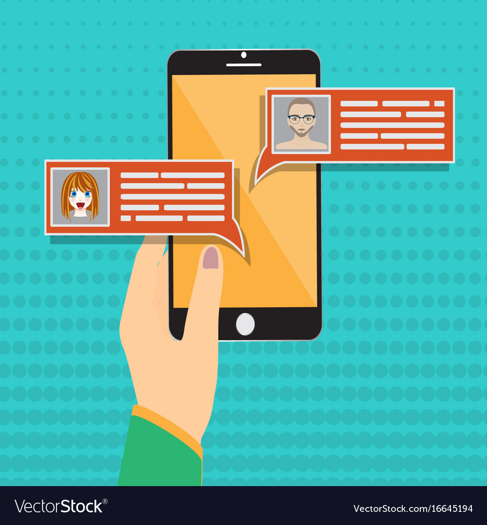 Chat messages notification on smartphone