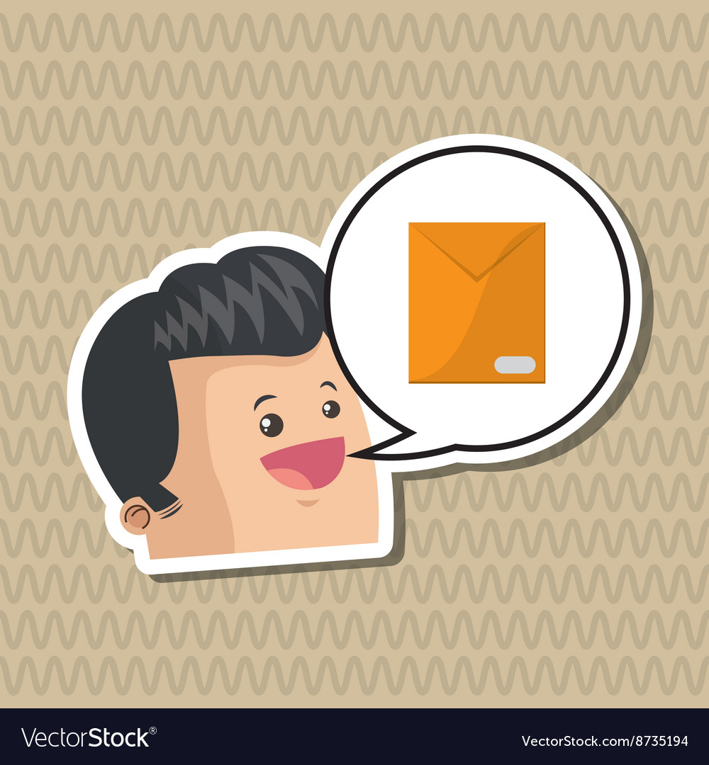 Communication design social media icon mail