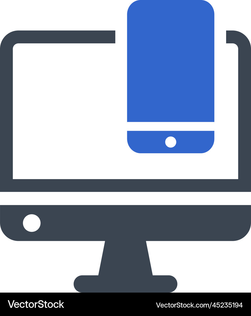 Devise responsive icon Royalty Free Vector Image