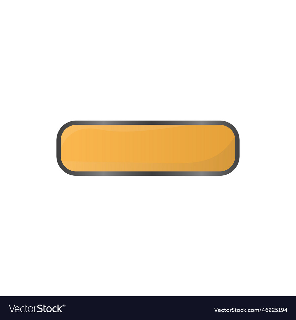 Elegant button shape vector image Elegant button shape