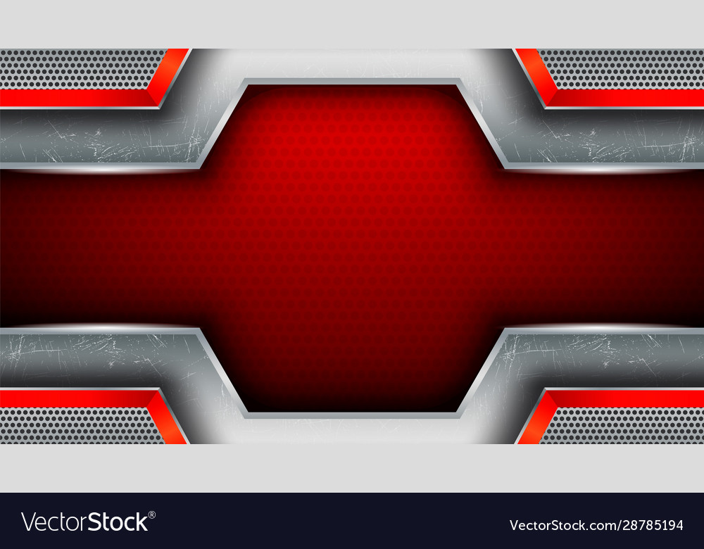 Red steel abstract background Royalty Free Vector Image