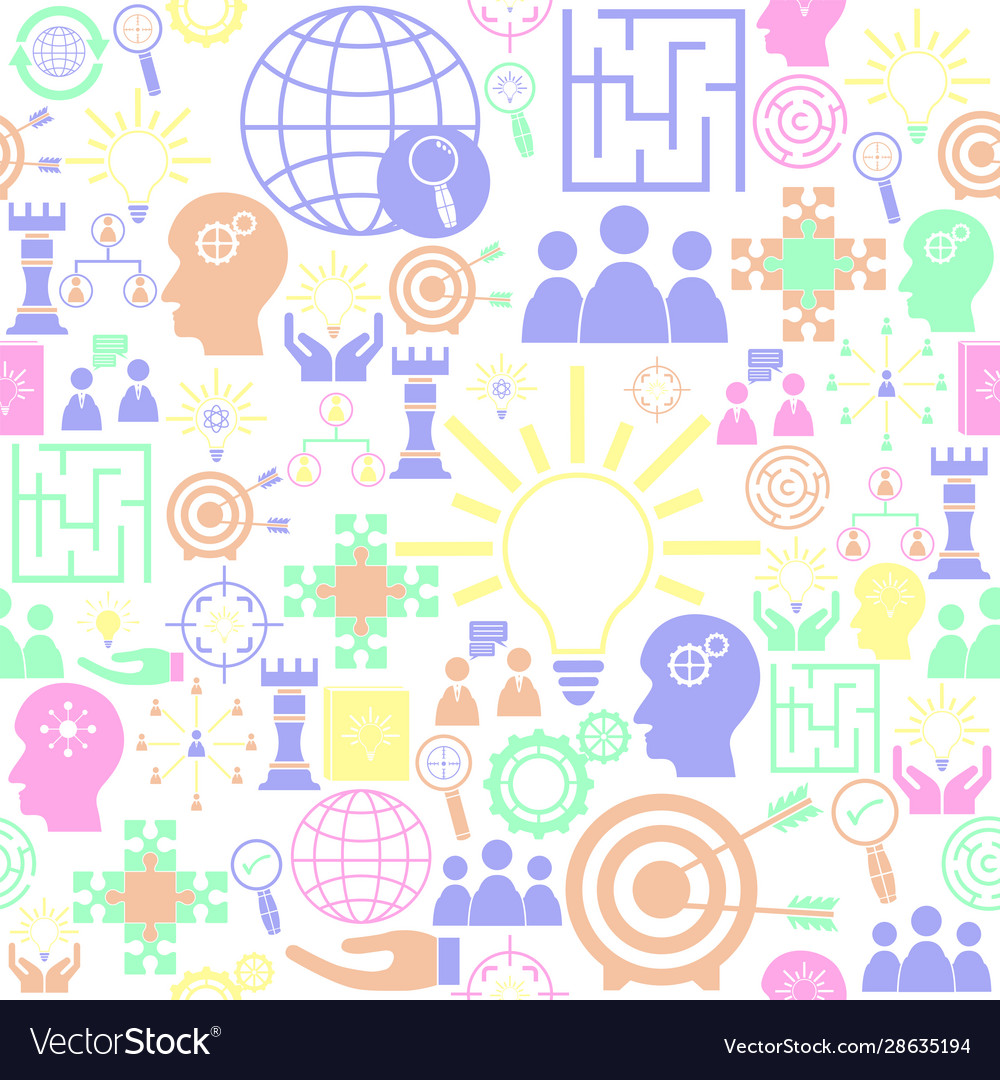 Solution seamless pattern background icon