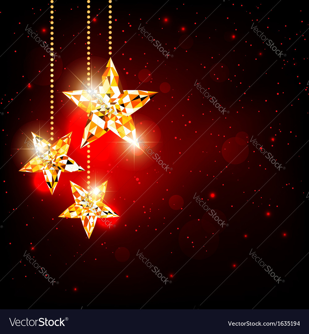 Sparkling christmas polygon star