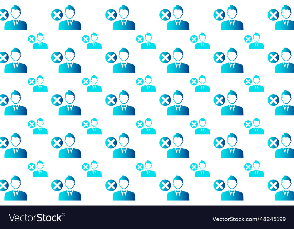 Abstract wrong suggestion pattern background vector image Abstract wrong suggestion pattern background