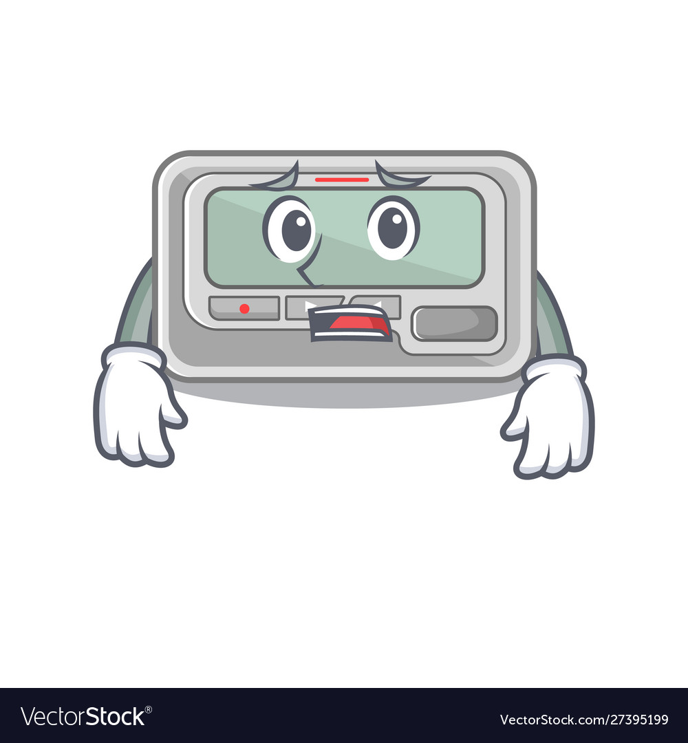 Afraid toy pager in character shape