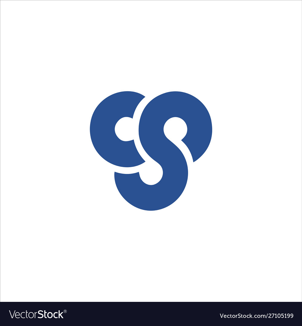 Cs and sc creative initial based letter