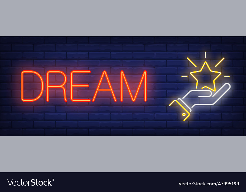 Dream neon sign