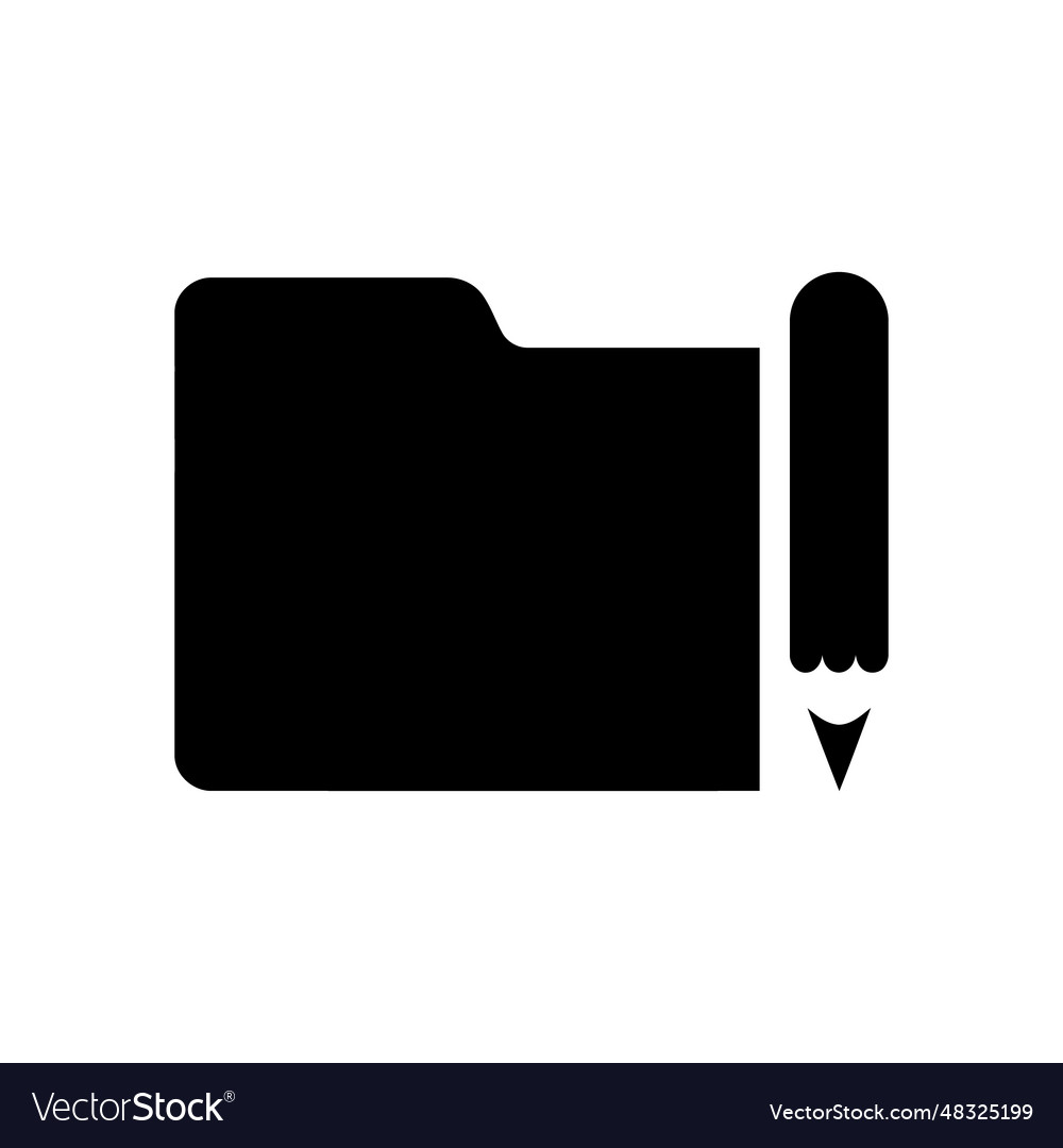 edit-folder-icon-royalty-free-vector-image-vectorstock
