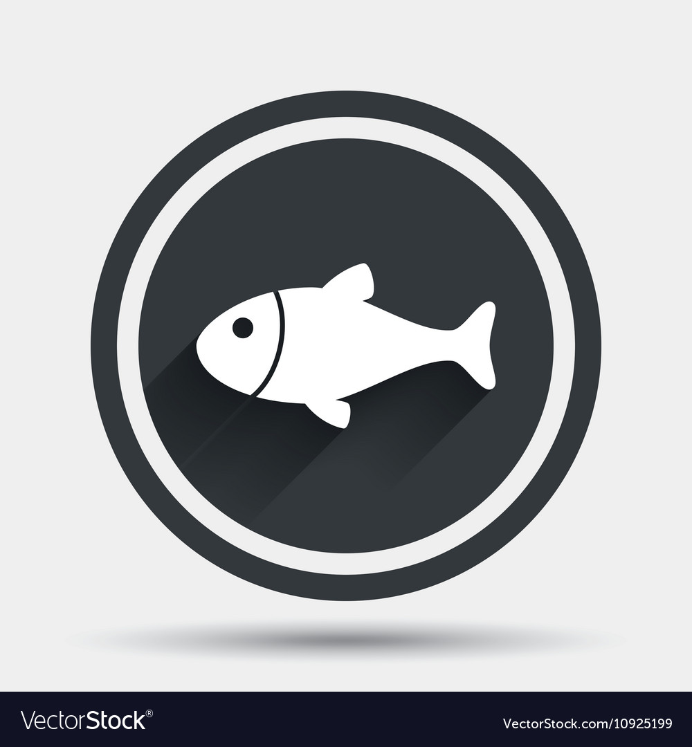 Download Fish sign icon Fishing symbol Royalty Free Vector Image