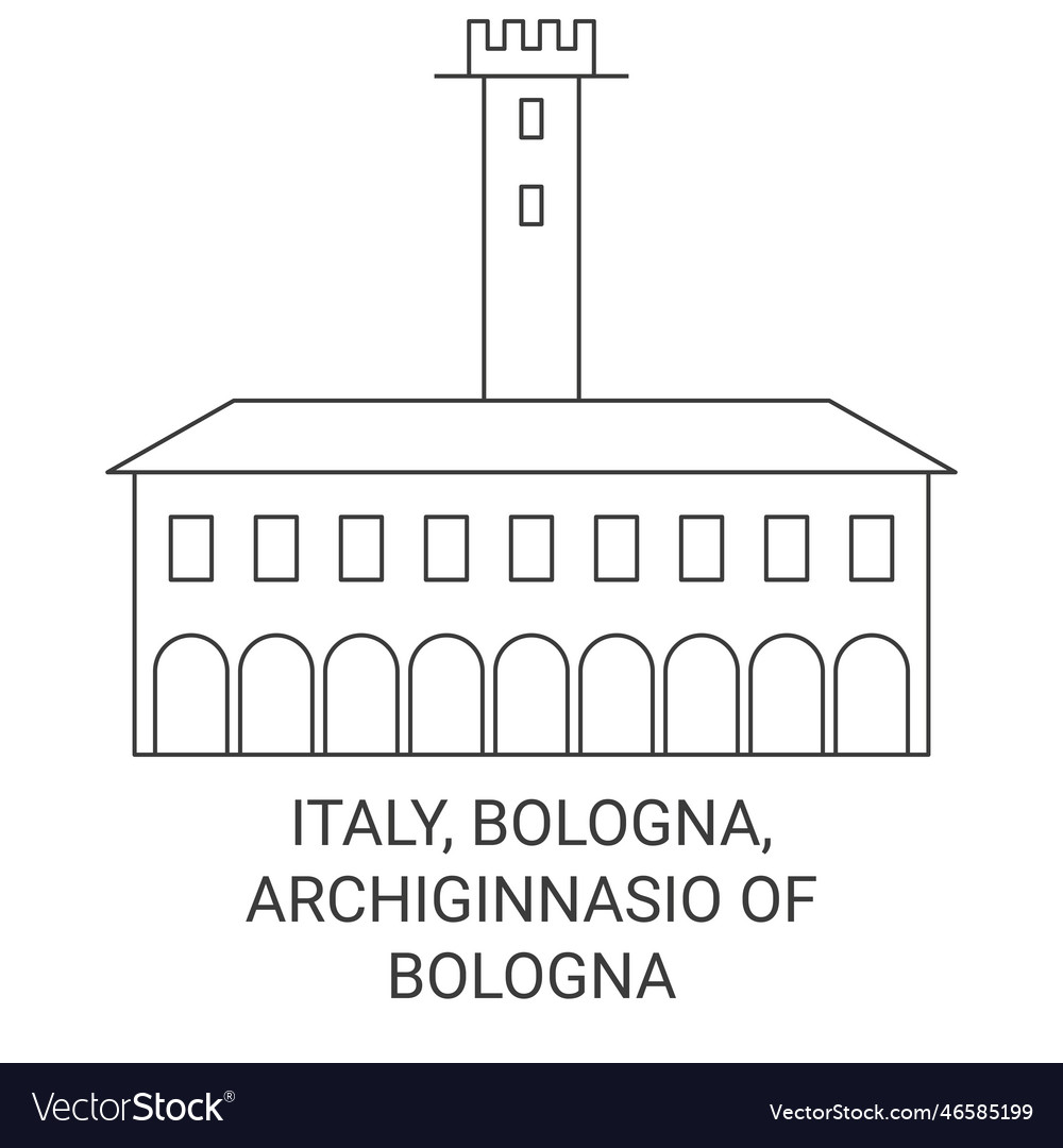 Italien bologna archiginnasio der reise