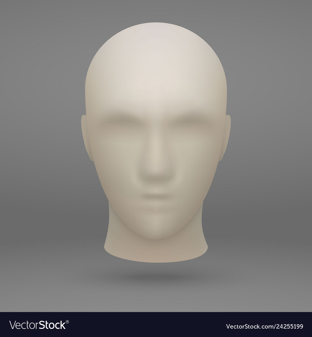 Realistic 3D Mannequin Head