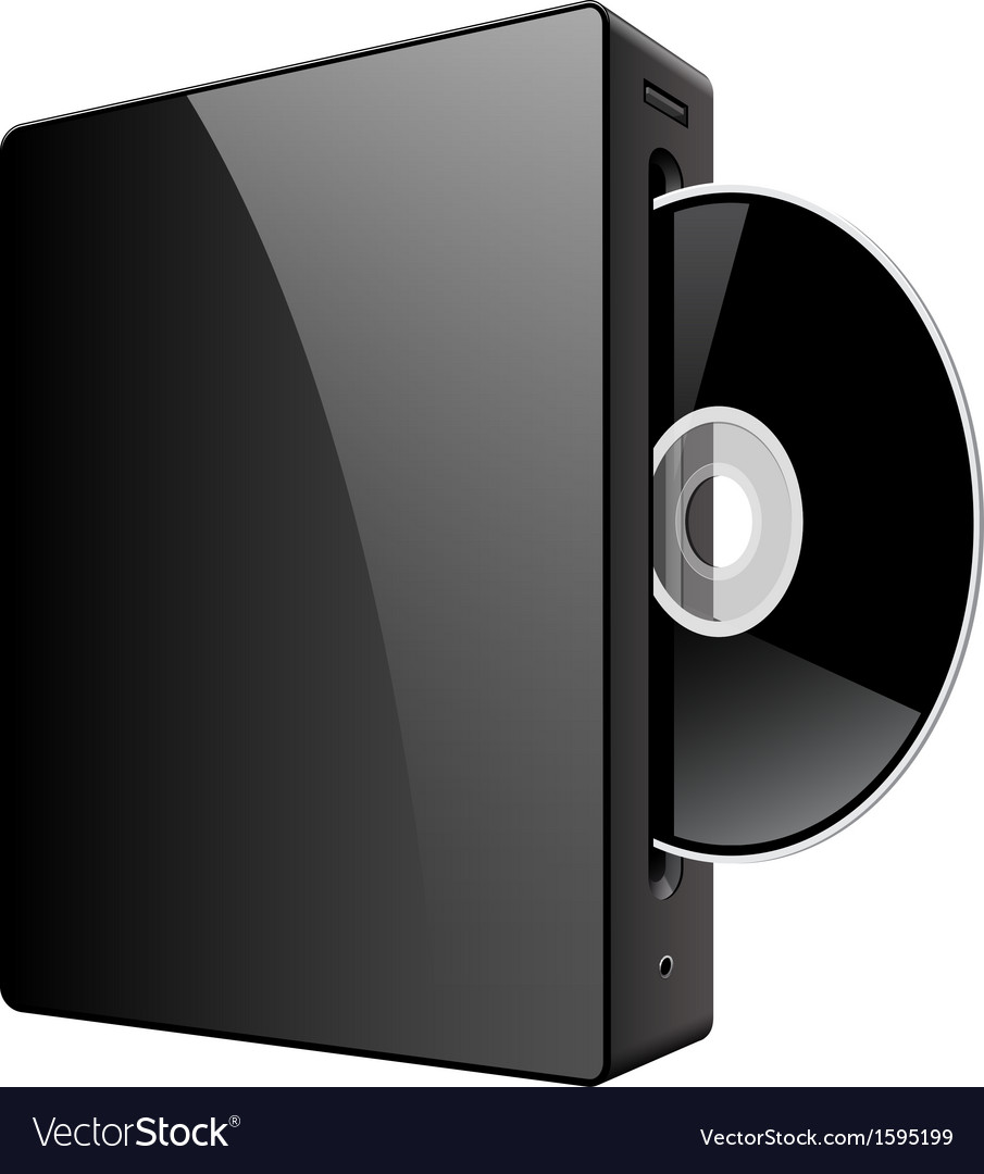 Realistic media player with dvd or cd disk