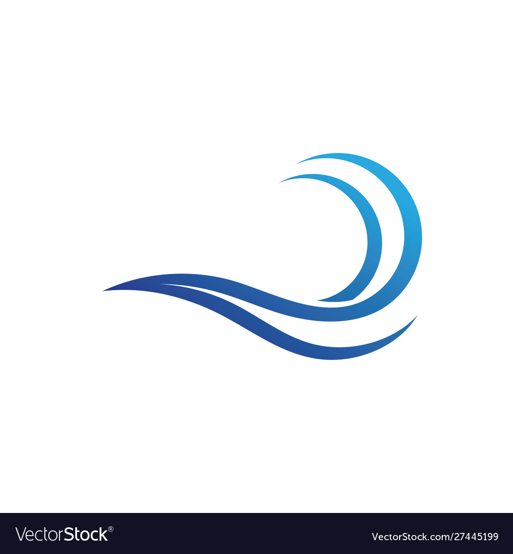 Water wave icon Royalty Free Vector Image - VectorStock