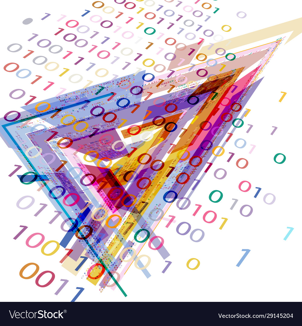 Binary code and triangle