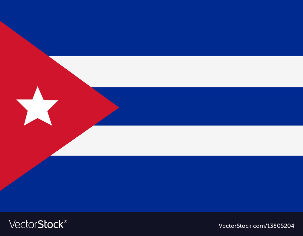 Cuba flag for independence day and infographic