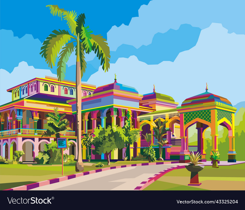 Istana maimun Royalty Free Vector Image - VectorStock