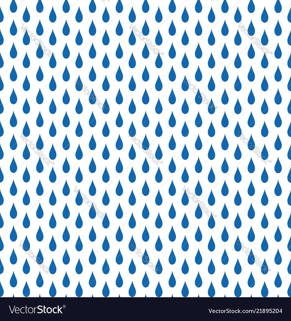 Rain background with blue drops seamless stock