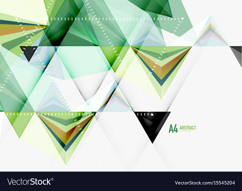 Triangular low poly a4 size geometric