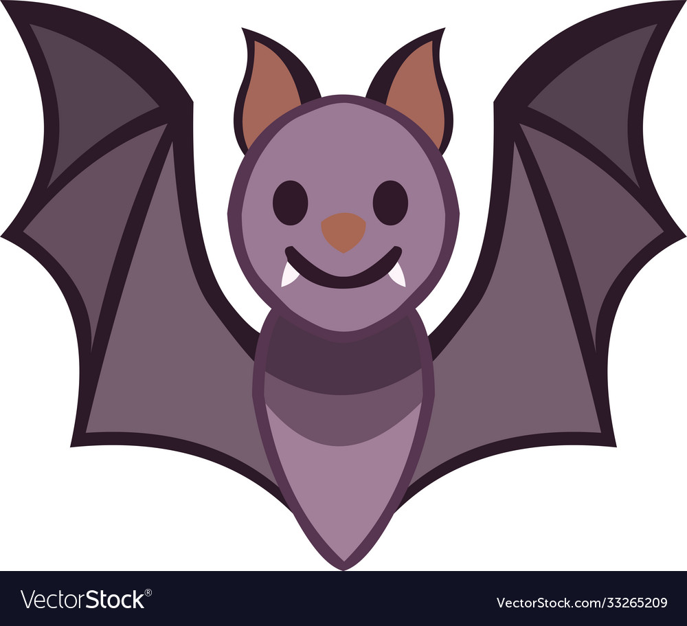 A bat cartoon Royalty Free Vector Image - VectorStock