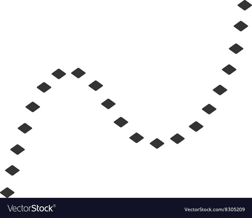 Dotted curve toolbar icon