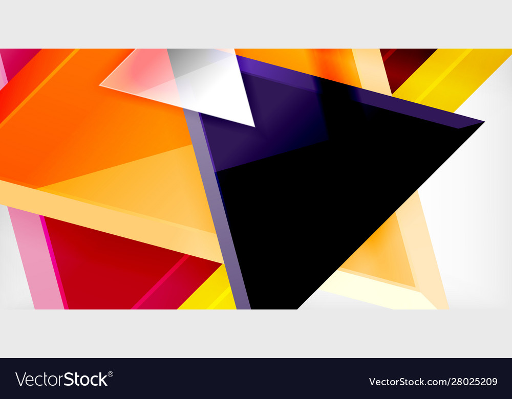 Glossy shiny triangles background Royalty Free Vector Image