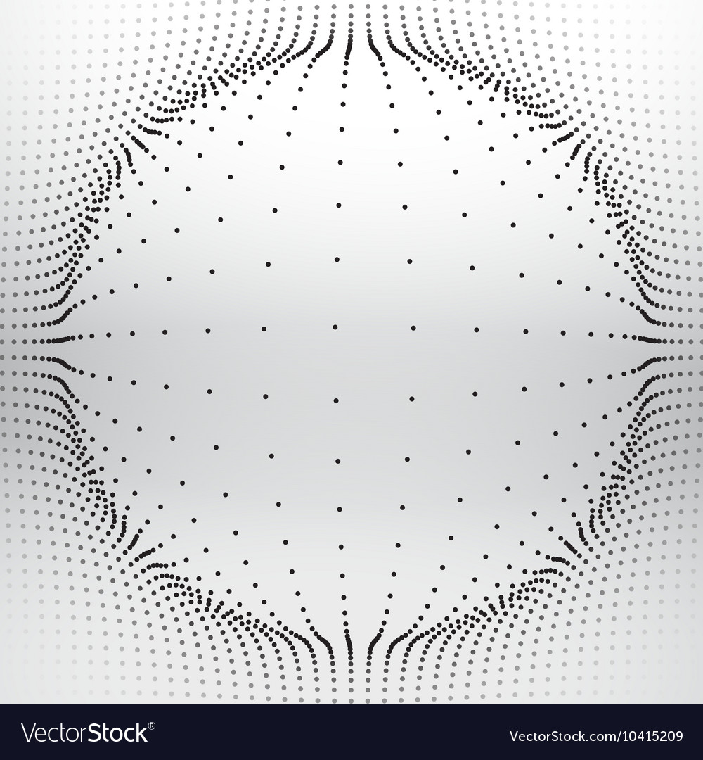 Mesh sphere made with circular dots