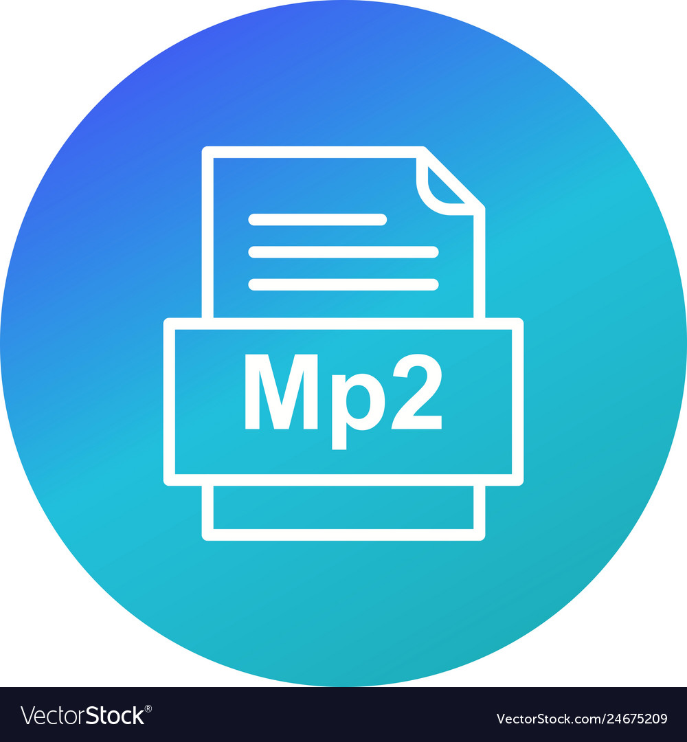 Mp2 file document icon