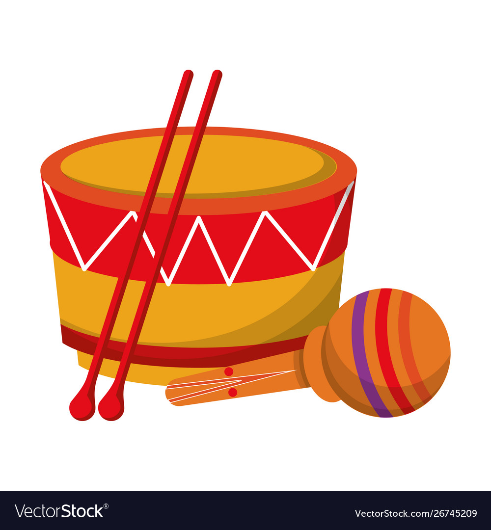 Music instruments musical objects cartoon