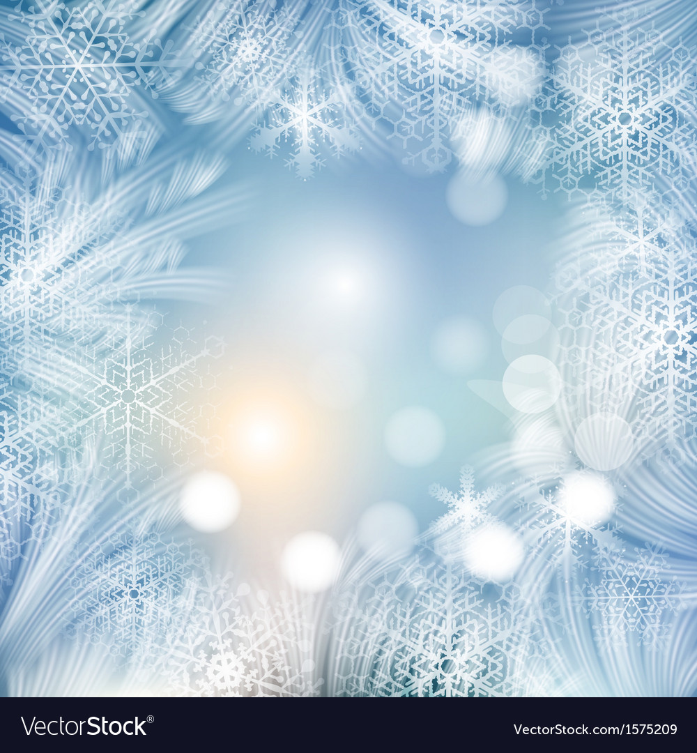 Winter Snowflake Background