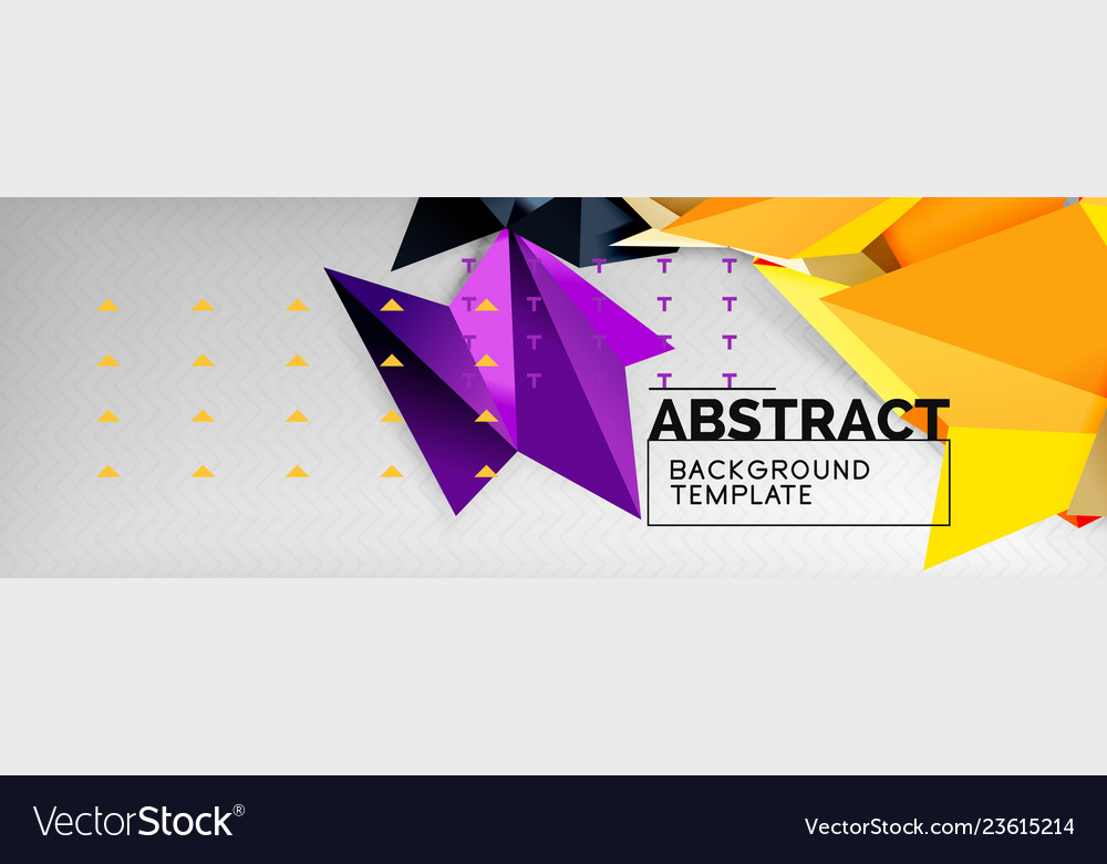 Abstract background flying color geometric Vector Image