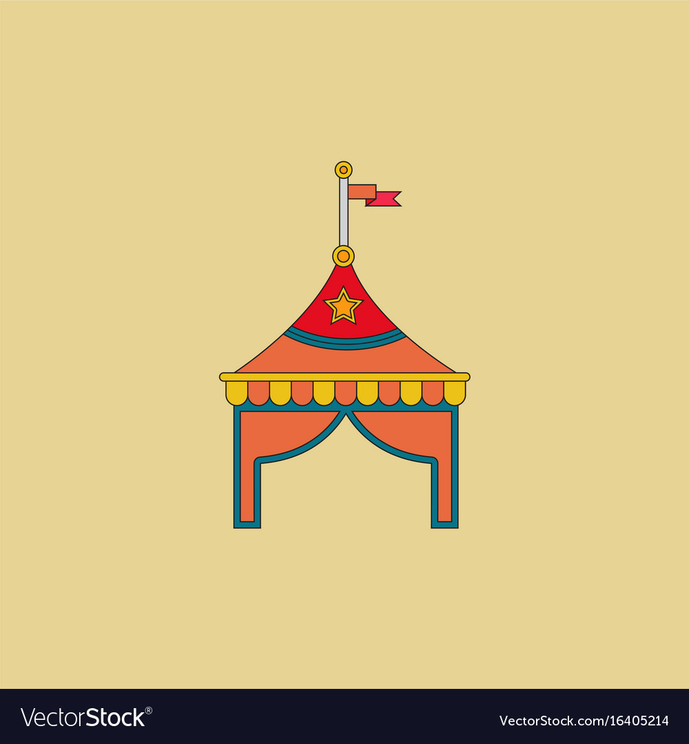 Circus tent stock Royalty Free Vector Image - VectorStock