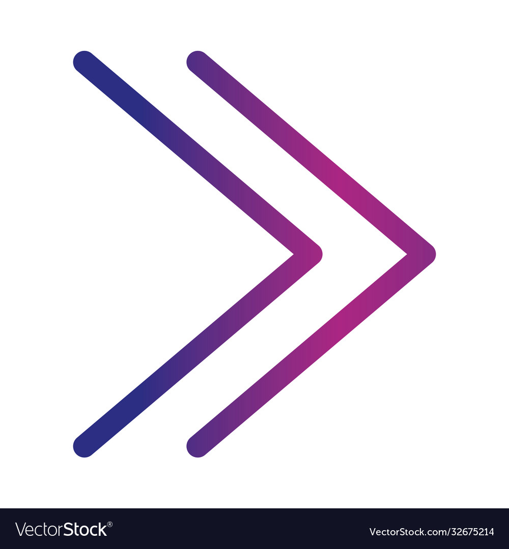Double right arrows direction forward button