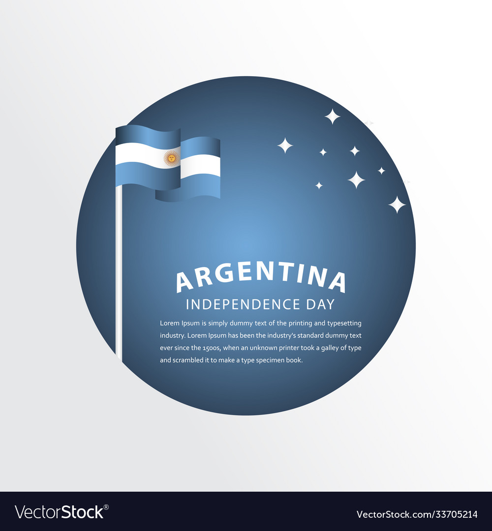 Happy argentina independence day celebration