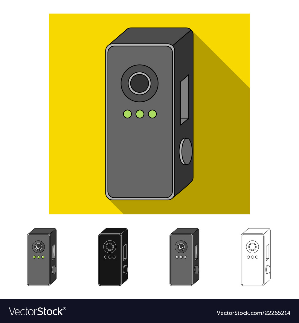 Isolated object of cctv and camera icon set