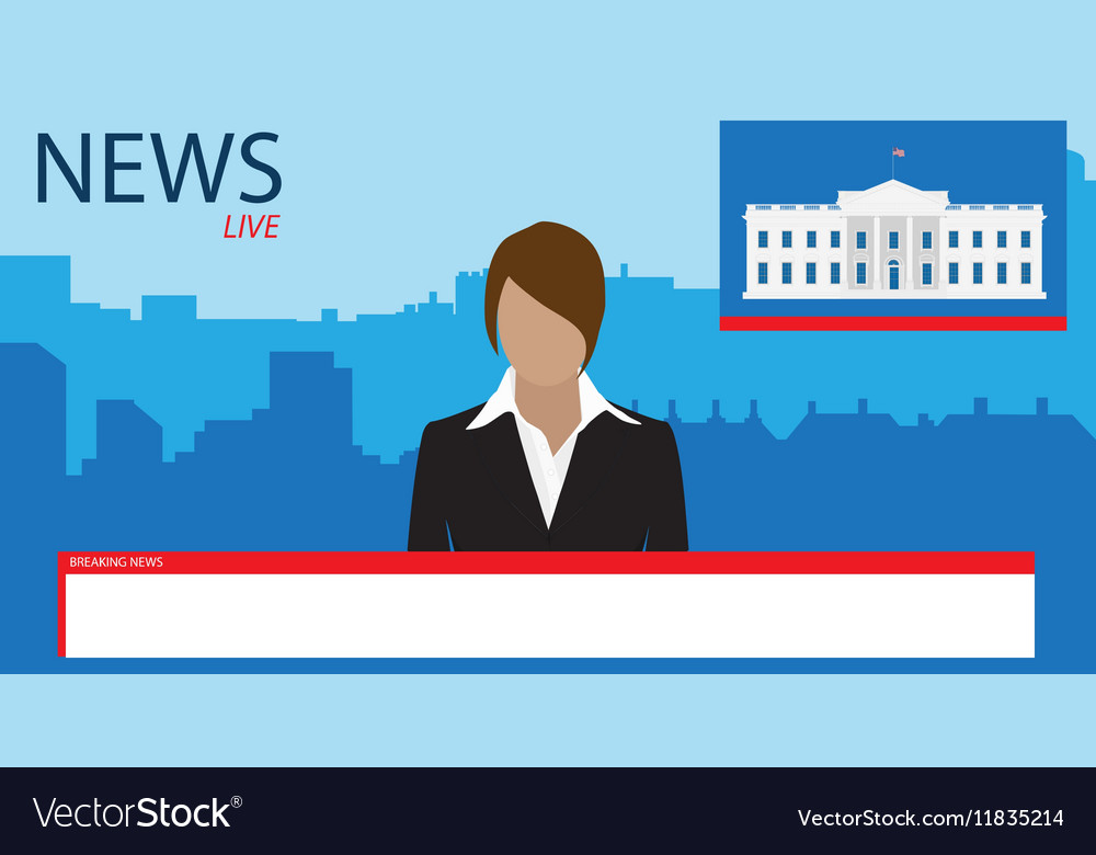 News Background Royalty Free Vector Image Vectorstock