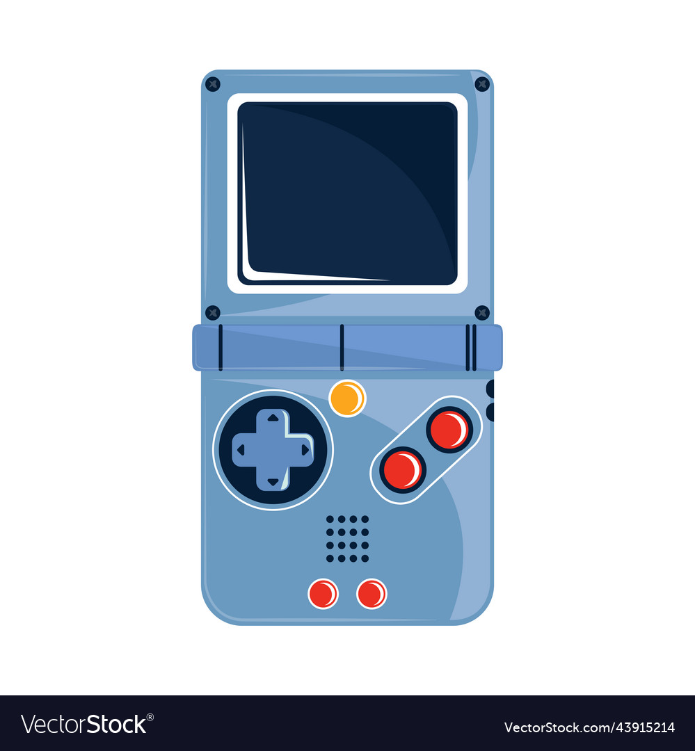 Video game console portable Royalty Free Vector Image