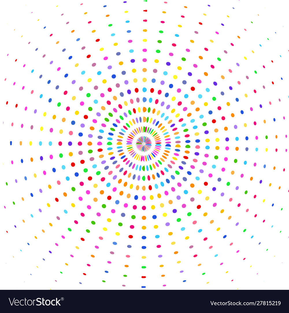 Circle with multicolored rays