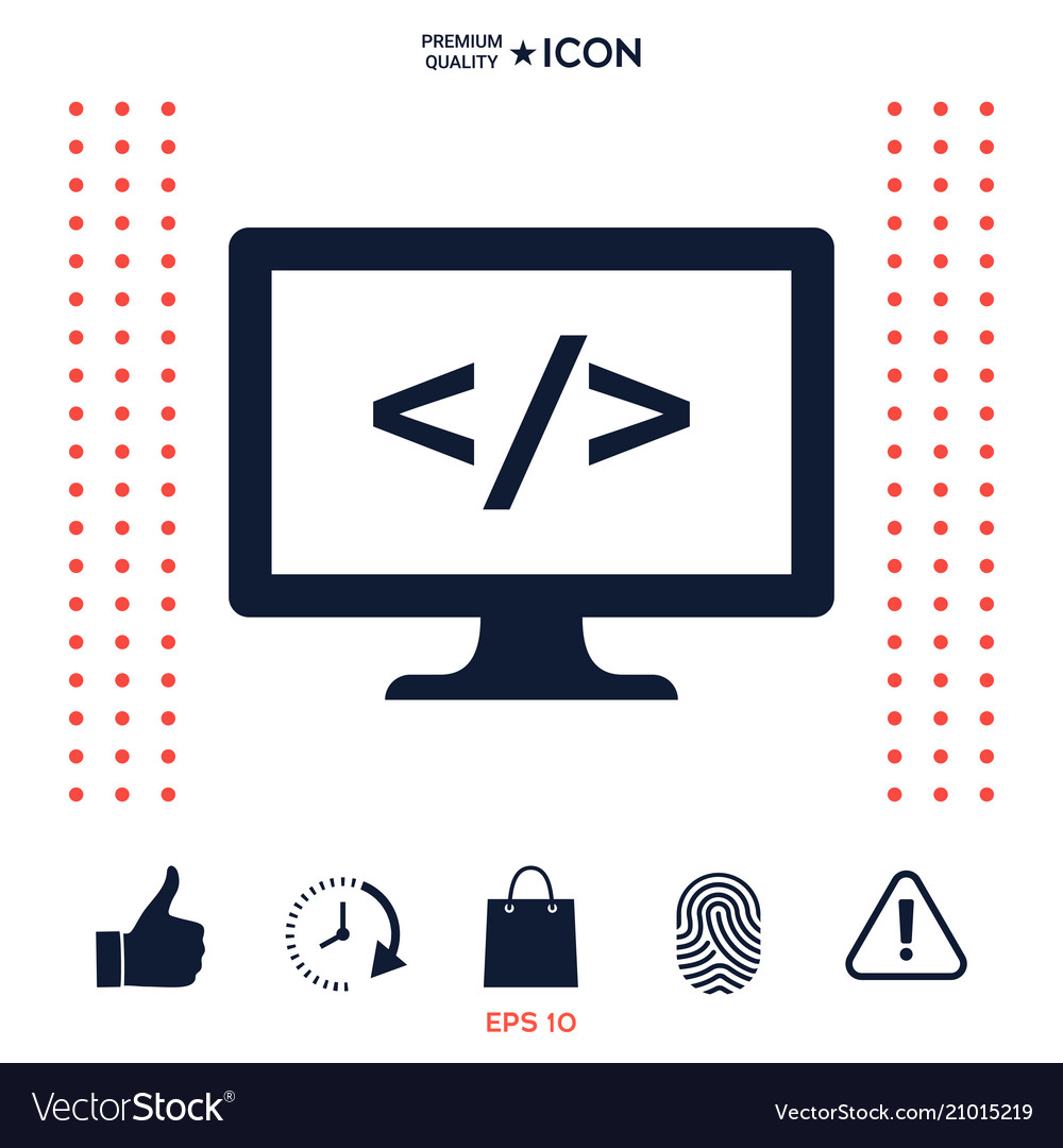 Coding symbol icon