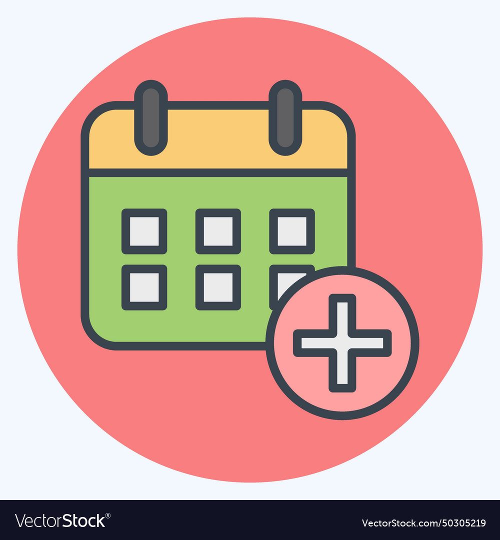 Icon annual checkup related to medical symbol