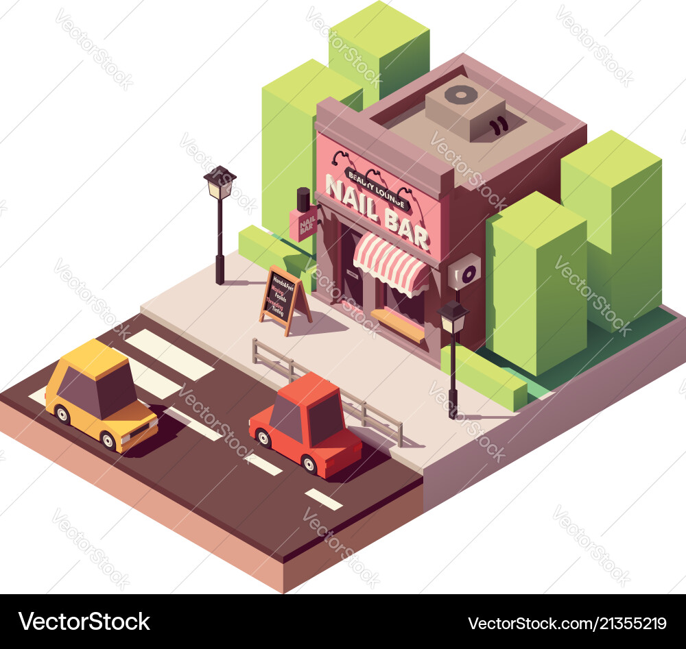 Isometric Laundromat Royalty Free Vector Image