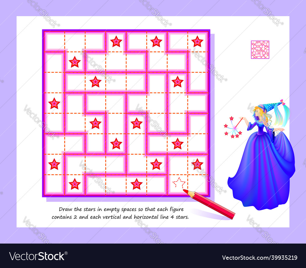 Logic sudoku puzzle for smartest draw the stars