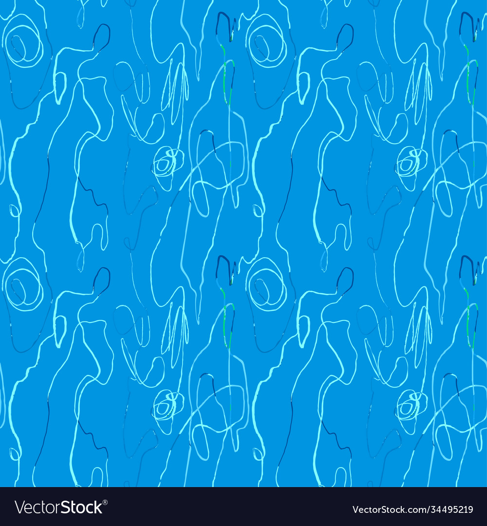 Seamless pattern with hand drawn abstract lines vector image Seamless pattern with hand drawn abstract lines