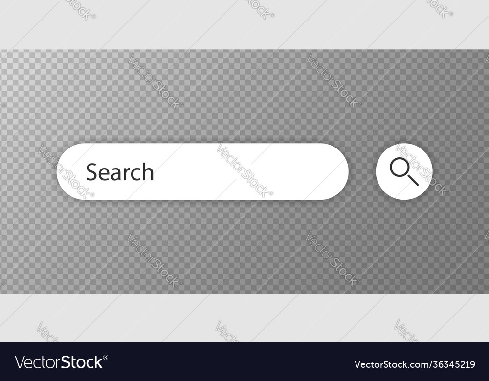 Search bar element boxes ui vector image Search bar element boxes ui